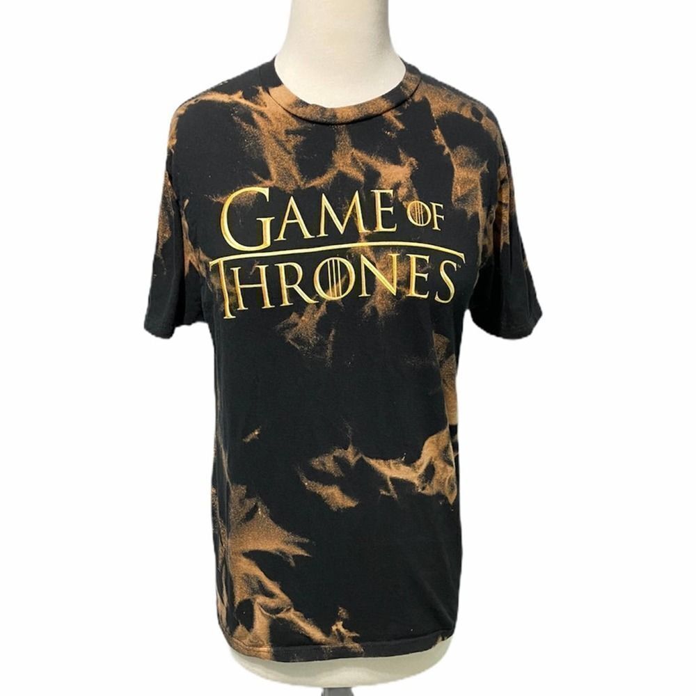 Game of Thrones Acid Wash T-Shirt Black Medium‎